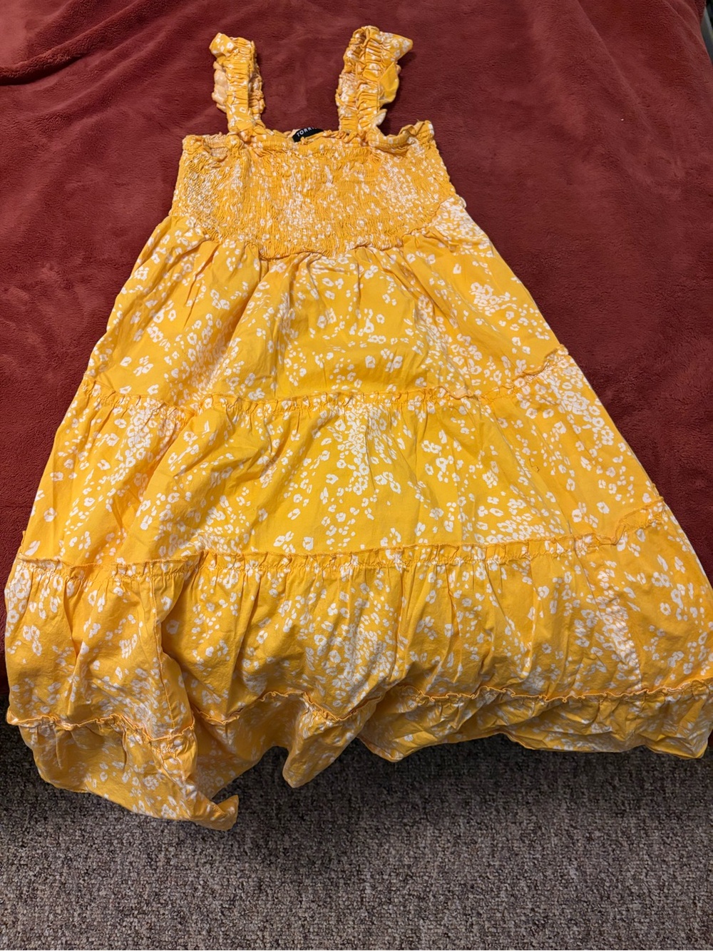 torrid Yellow Floral Smocked Sundress